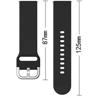 Silicone Strap Tys smart watch band universal 22Mm black  Model Tys-04 Uniwersal Black 9145576259351