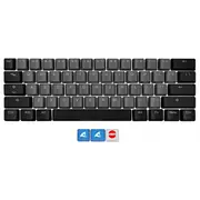 Skiller Sac20 S4, Tastenkappe schwarz, 62 Stück, Ansi-Layout Us, für Sgk50 S4  4044951037469 1829065