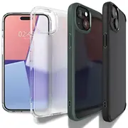 Spigen Crystal Hybrid iPhone 15 Plus Case - Clear Black  152798-Uniw 8809896747714 39269097