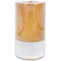 Svece Luxo, D6.8Xh12Cm, zelta metālisks Bez smaržas  84578 4741243845787