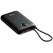 Swissten Voltbox 35W Ārējās uzlādes Baterija 30000 mAh ar iebūvētiem Usb-C un Lightning kabeļiem  22013938 8595217490574