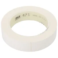 Tape marking white L 33M W 25Mm Thk 0.13Mm 2.5N/Cm 130  3M-471-25-33/Wh 471-25-33/Wh