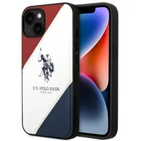 U.s. Polo Pu Leather Double Horse Case for iPhone 14 Plus Red White Navy  Ushcp14Mpso3 3666339073190