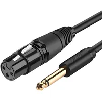 Ugreen microphone cable Xlr Female - 6,35 mm jack Male 5 m Av131 20721-Ugreen  6957303827213