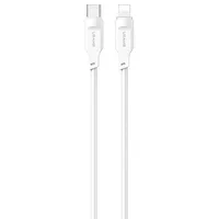 Usams Cable  Kabel Usb-C na Lightning Pd Fast Charging 1,2M 20W Lithe Series biały white Sj566Usb02 Us-Sj566 6958444979120