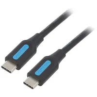 Usb 2.0 A to Usb-C 5A Cable Vention Corbd 0.5M Black Type Pvc  6922794749498 056234