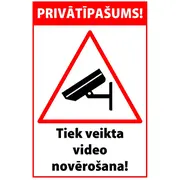 Uzlīme pārklāta ar laminātu.  Privātīpašums Tiek veikta videonovērošana 19X12Cm Uzlīme19X12 3100001165511