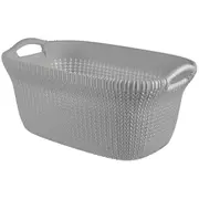 Veļas grozs Knit 40L 59,5X38,5X27Cm gaiši pelēks  0803677099 3253923677300