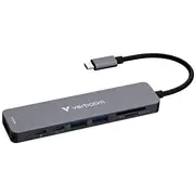 Verbatim Usb-C Essentials Multiport Hub 7 ports Hdmi, Usb-C, 3.2 Gen 1, 2 x Usb-A Sd  microSD 32158 0023942321583 Wlononwcrjid5
