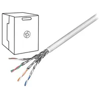 Wire S/Ftp 4X2X23Awg 6 solid Cca Pvc grey 305M Øcable 6.3Mm  S/Ftp6-Scca-305 95696