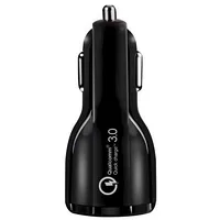 Wozinsky universal Car Charger 2X Usb Quick Charge 3.0 Qc3.0 3.1A black Wcc-02  charger 5907769300011
