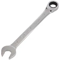 Wrench combination spanner,with ratchet 17Mm nickel plated  Stl-4-89-942 4-89-942