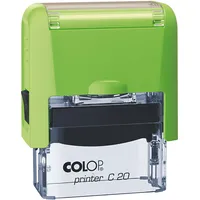 Zīmogs Colop Printer C20, zaļš korpuss, zils spilventiņš  650-03683 9004362526117