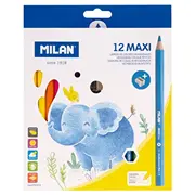 Zīmuļi krāsainie 12 krāsas Maxi Milan  Mil01794