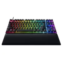Razer  Huntsman V2 Tenkeyless Black Gaming keyboard Wired Optical Keyboard Rgb Led light Us Clicky Purple Switch Rz03-03940300-R3M1 8886419347491