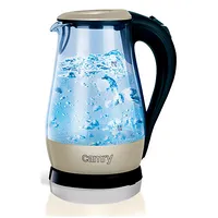Camry Cr 1251 Standard kettle 2000 W 1.7 L Glass 360 rotational base Glass/Black  1251W 5908256836815