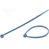 Cable tie with metal L 100Mm W 2.5Mm polyamide 80N blue  Bmbx1025