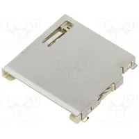 Connector for cards Sd Smt selectively gold plated Lcp 500Ma  104C-Taa1