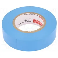 Tape electrical insulating W 19Mm L 20M Thk 0.15Mm blue 220  Plh-N12-19-20/Bl N-12 Pvc 19Mmx20M Blue
