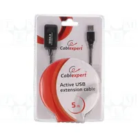 Repeater Usb 2.0 A socket,USB plug 5M black  Uae-01-5M