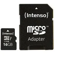 Memory Micro Sdhc 16Gb Uhs-I/W/Adapter 3423470 Intenso  4034303019809