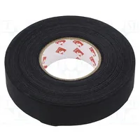 Tape fixing W 19Mm L 25M Thk 0.24Mm natural rubber black  Scapa-3370-19/25 Tasma 3370 19Mm/25M Czarna