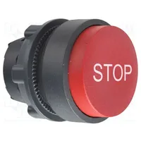 Switch push-button 22Mm Stabl.pos 1 red none Ip66 prominent  Zb5Al434