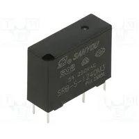 Relay electromagnetic Spst-No Icontacts max 5A 5A/277Vac  Srb-S-124Dm3