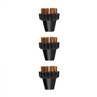 Polti 3 Small Brass Bristles Brushes Kit Paeu0297 Vaporetto Lecoaspira Unico  8007411010576