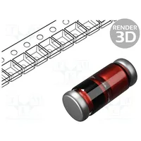 Diode Zener 0.5W 13V Smd reel,tape Minimelf glass 0.1Ua  Bzv55C13-Dc Bzv55C13