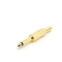 6.35Mm Male Jack Connector - Gold Mono  Ca023 5410329287740