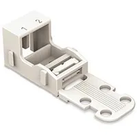 Mounting Carrier - For 2-Conductor Terminal Blocks 221 Series 4 mm² With Snap-In Foot Horizontal White  Wg221512 5410329716004
