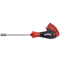 Wiha Screwdriver with bit magazine magnetic assorted 8 bits, 1/4 32901  Wh32901 4010995329013