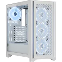 Corsair Tempered Glass Pc Case iCUE 4000D Rgb Airflow Side window White  Mid-Tower Power supply included No Cc-9011241-Ww 840006694328