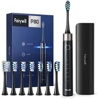 Fairywill Sonic toothbrush with head set and case Fw-P80 Black  6Eufwp80BkH68 6973734200180 032819