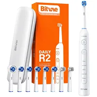 Sonic toothbrush with tips set and travel case Bitvae R2 White  WhiteHeadsCase 6973734201378 050692