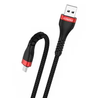Cable Usb to Micro Foneng, x82 Armoured 3A, 1M Black X82  6970462518457 045646