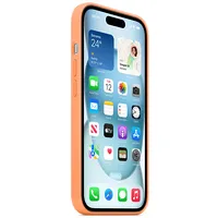 Apple Silicone Case with Magsafe iPhone 15 Orange Sorbet  Mt0W3Zm/A 194253939450