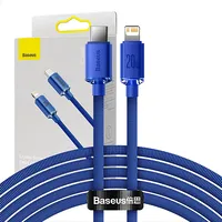 Baseus Crystal cable Usb-C to Lightning, 20W, Pd, 2M Blue  Cajy000303 6932172602789 030331