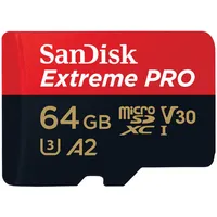Memory card Sandisk Extreme Pro microSDXC 64Gb 200/ 90 Mb/ s Uhs-I U3 Sdsqxcu-064G-Gn6Ma  035926762889