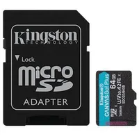 Kingston Memory Micro Sdxc 64Gb Uhs-I/ W/ Adapter Sdcg3/  740617301045-1