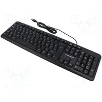 Keyboard black Usb A Be layout,wired 1.5M  Kb-U-103-Be