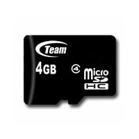 Team Group Memory  flash cards 4Gb Micro Sdhc Class 4 with Adapter Tusdh4Gcl403 765441419674