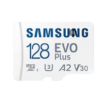 Samsung  Microsd Card Evo Plus 128 Gb microSDXC Memory Flash memory class U3, V30, A2 Mb-Mc128Sa/Eu 8806095464251