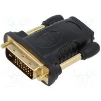 Adapter Dvi-D 241 plug,HDMI socket black  Goobay-68931 68931
