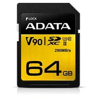 Adata Premier One Uhs-Ii U3 64 Gb Sdxc Flash memory class 10  Asdx64Guii3Cl10-C 4712366968714
