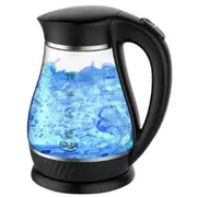 Adler  Kettle Ad 1274 Standard 2200 W 1.7 L Plastic/Glass 360 rotational base Black/ transparent Black 5902934830973