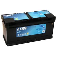 Akumulators Exide Start-Stop Agm Ek1060 12V 106Ah 950AEn 392X175X190 0/1  K-Ek1060