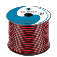 Akustiskais kabelis 2X0.35Mm2 Cca sarkans/melns  Fb-0.35 Rb Ca 5901436734918