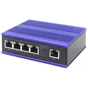 Assmann Electronic Dn-650105 network switch Fast Ethernet 10/100 Black, Blue  4016032458814 Wlononwcrpodo